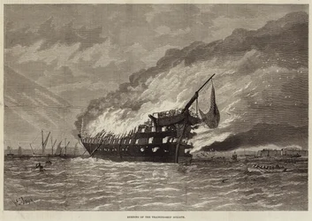 Queima do Golias de Navio de Treinamento